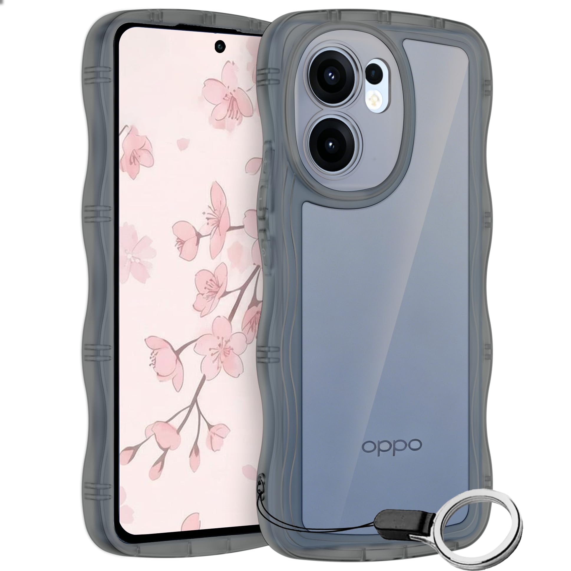 Amazon.co.jp: HILEGENER for OPPO Reno13 A かわいい ケース うねうね